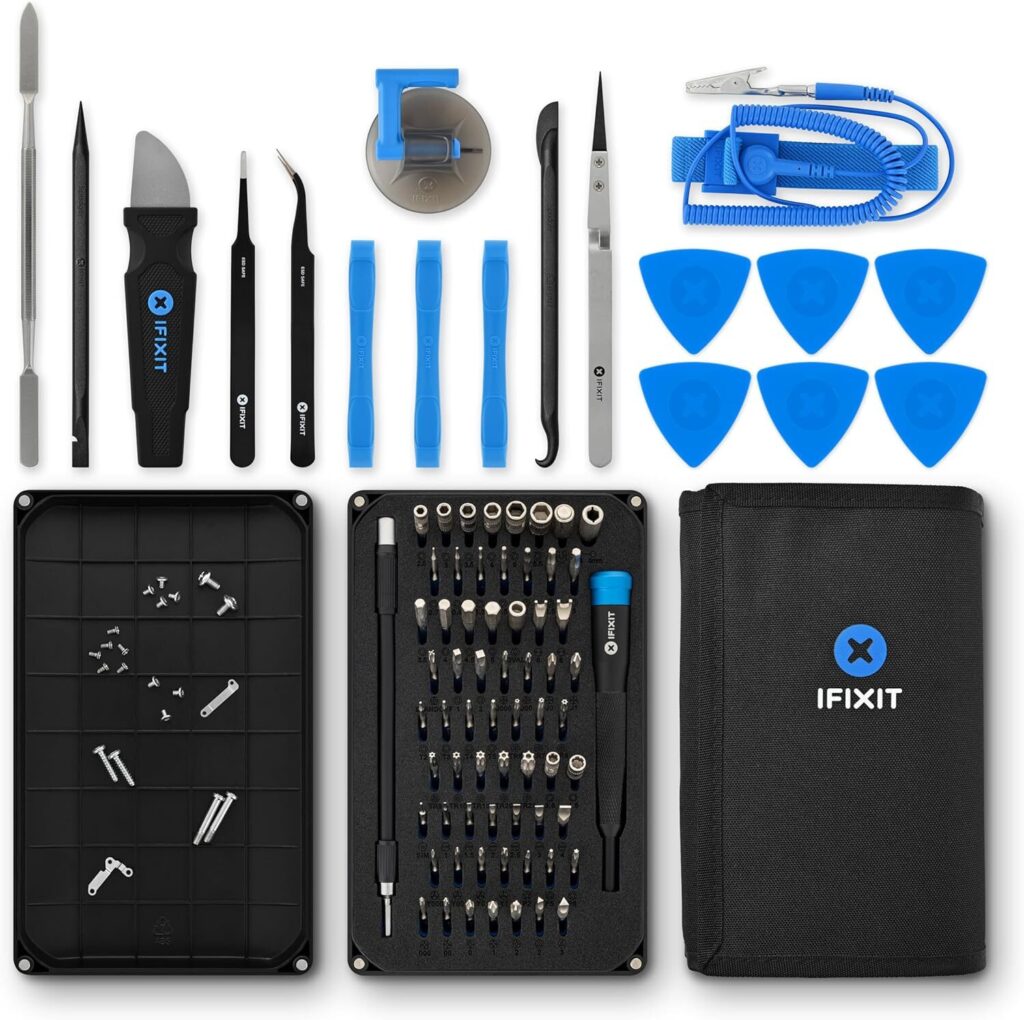 iFixit Pro Tech Toolkit, Werkzeug-Set mit Öffnungs-Werkzeug & Präzisions-Schraubendreher und 64 Bits